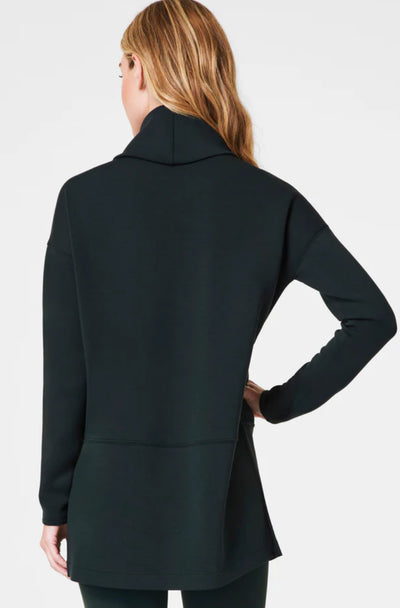 Air Essentials Turtleneck Tunic-Black