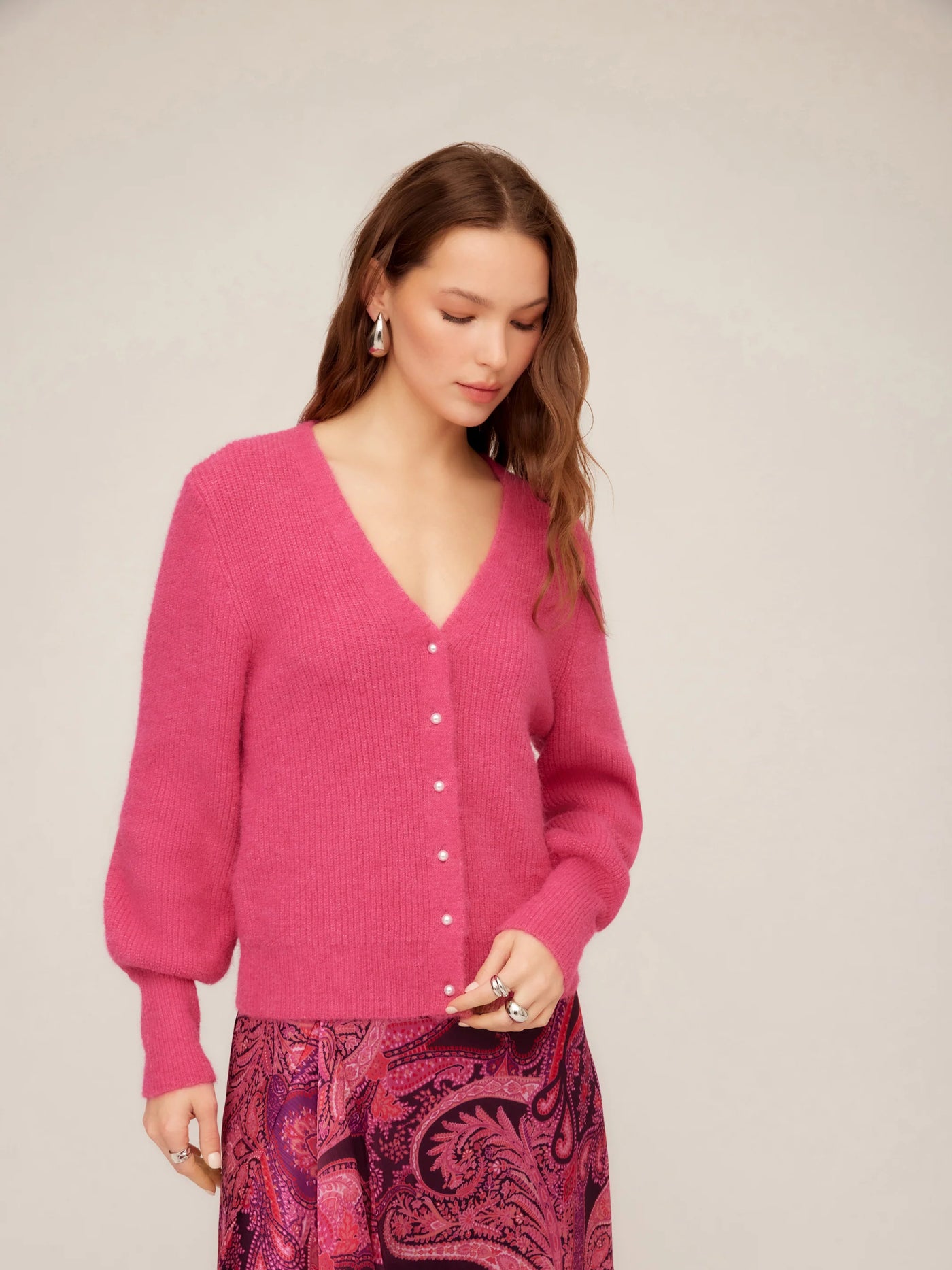 Kennedy Sweater Hot Pink
