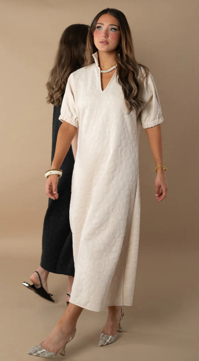 Poppy Cheetah Maxi Dress- Sandstone