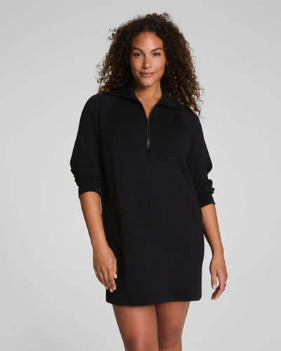 Air Essentials Half Zip Dress Very Black