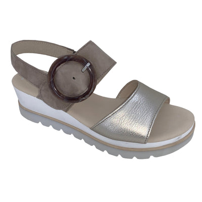 Gabor 44.645.62 Metallic/Suede Sandal