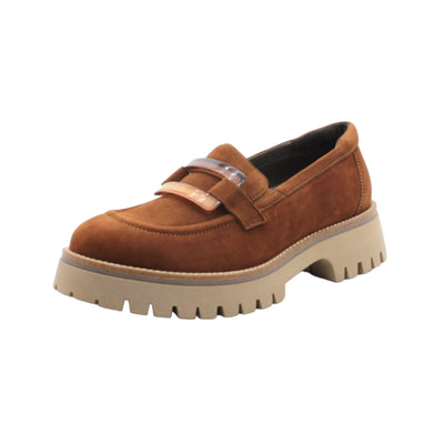 Vanna Suede Loafer 8.36.27-Cognac