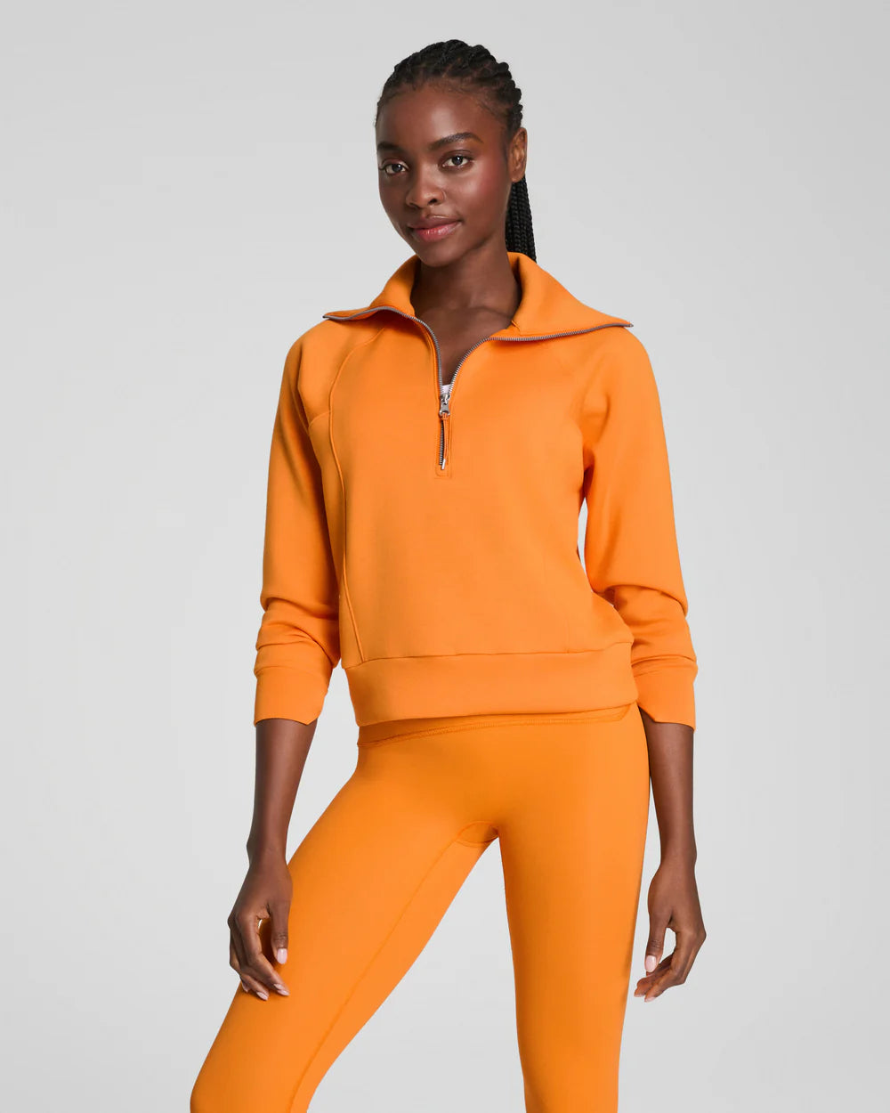 Air Essentials Half Zip Pullover-Monarch Orange