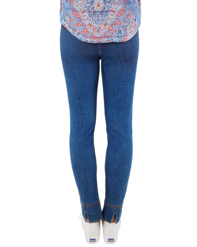 Gripe Less Pull On Denim-Light Denim