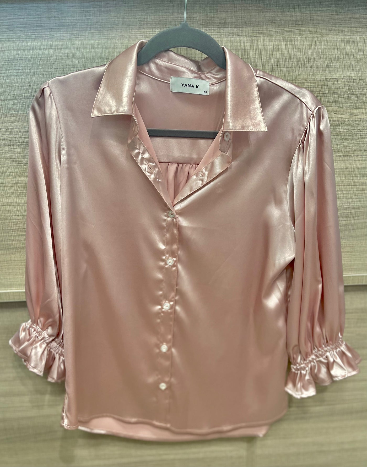 Kesh Satin Blouse-Desert Rose