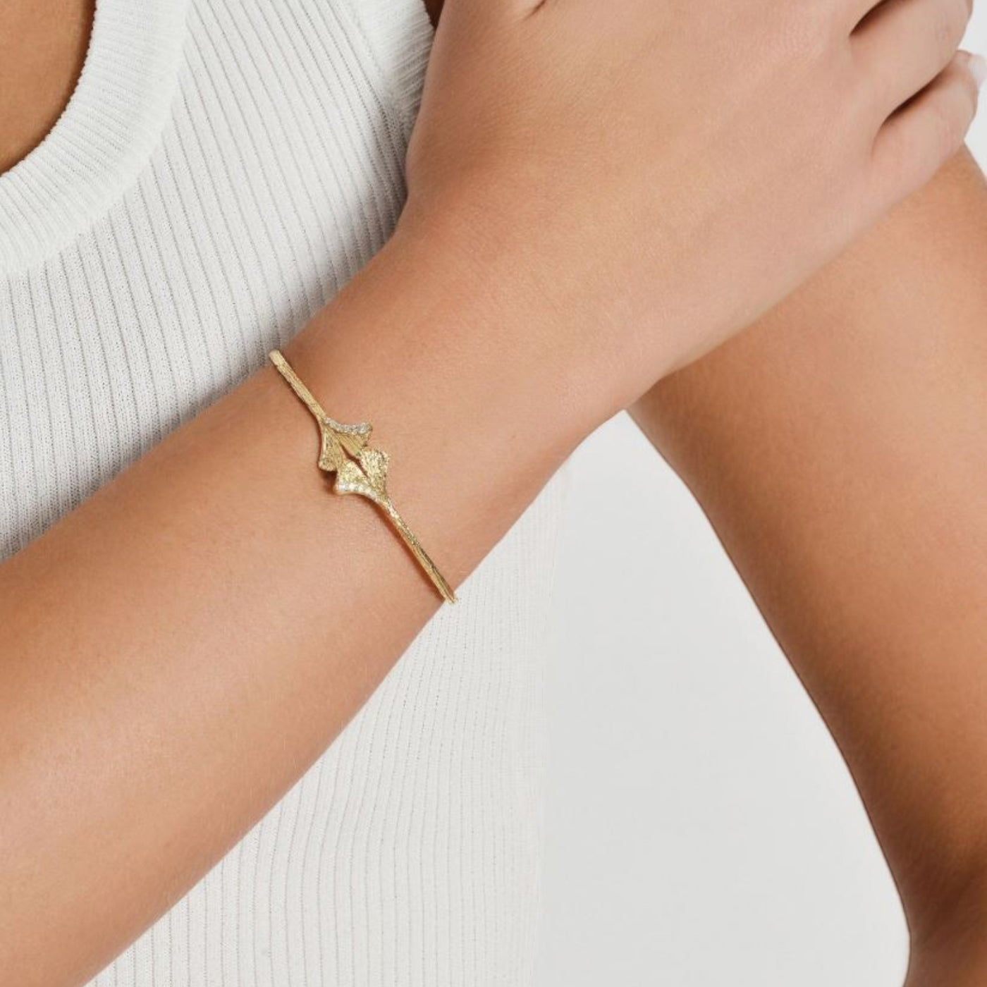 Ginkgo Leaves Bangle