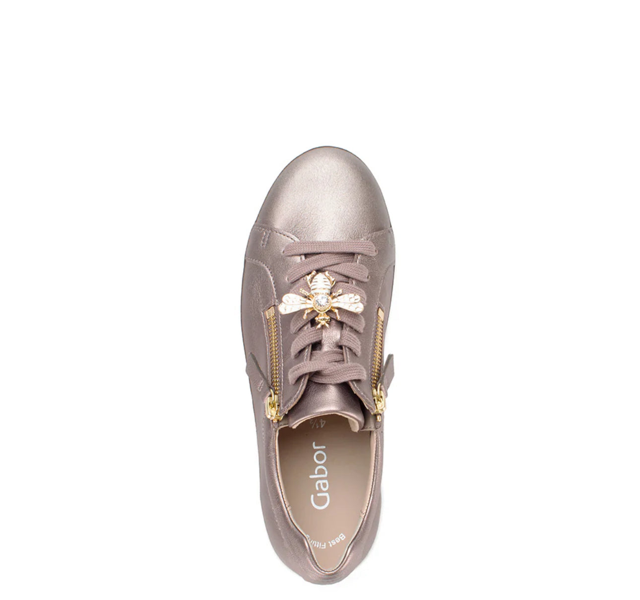 73.201.60 Metallic Bee Sneaker-Dark Rose