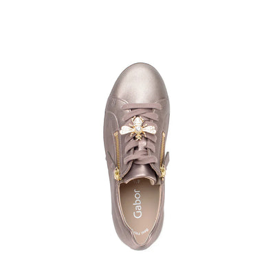73.201.60 Metallic Bee Sneaker-Dark Rose