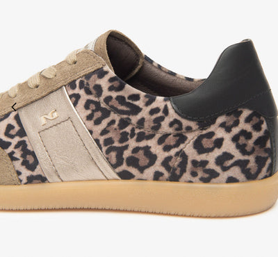 Low Profile Sneaker Leopard Suede