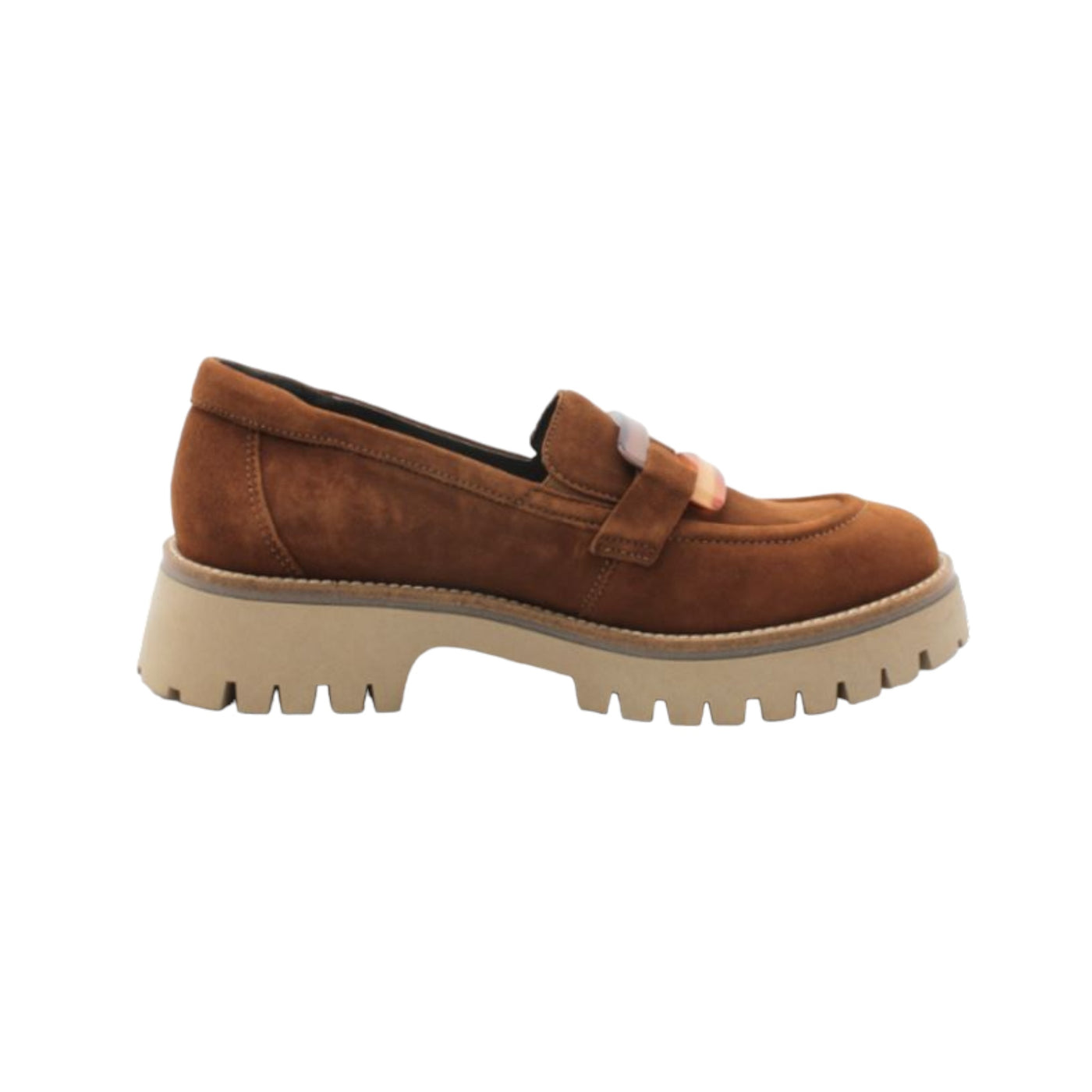 Vanna Suede Loafer 8.36.27-Cognac