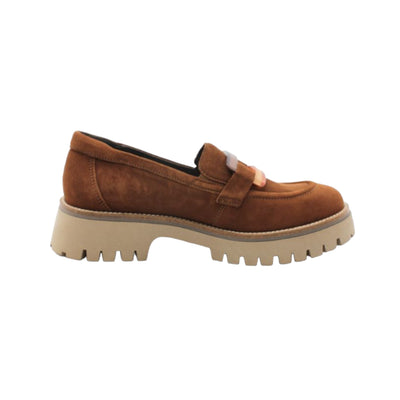 Vanna Suede Loafer 8.36.27-Cognac