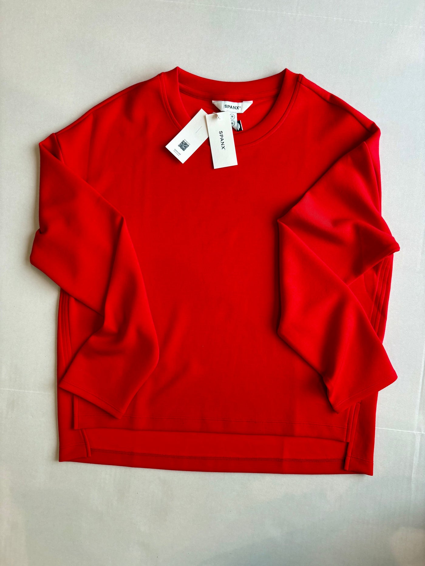 AirEssentials Long Sleeve Side Slit Top Spanx Red