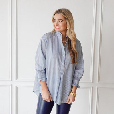 Kimberly Top Forest Stripe