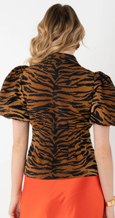 Britt Tiger Jacquard Top
