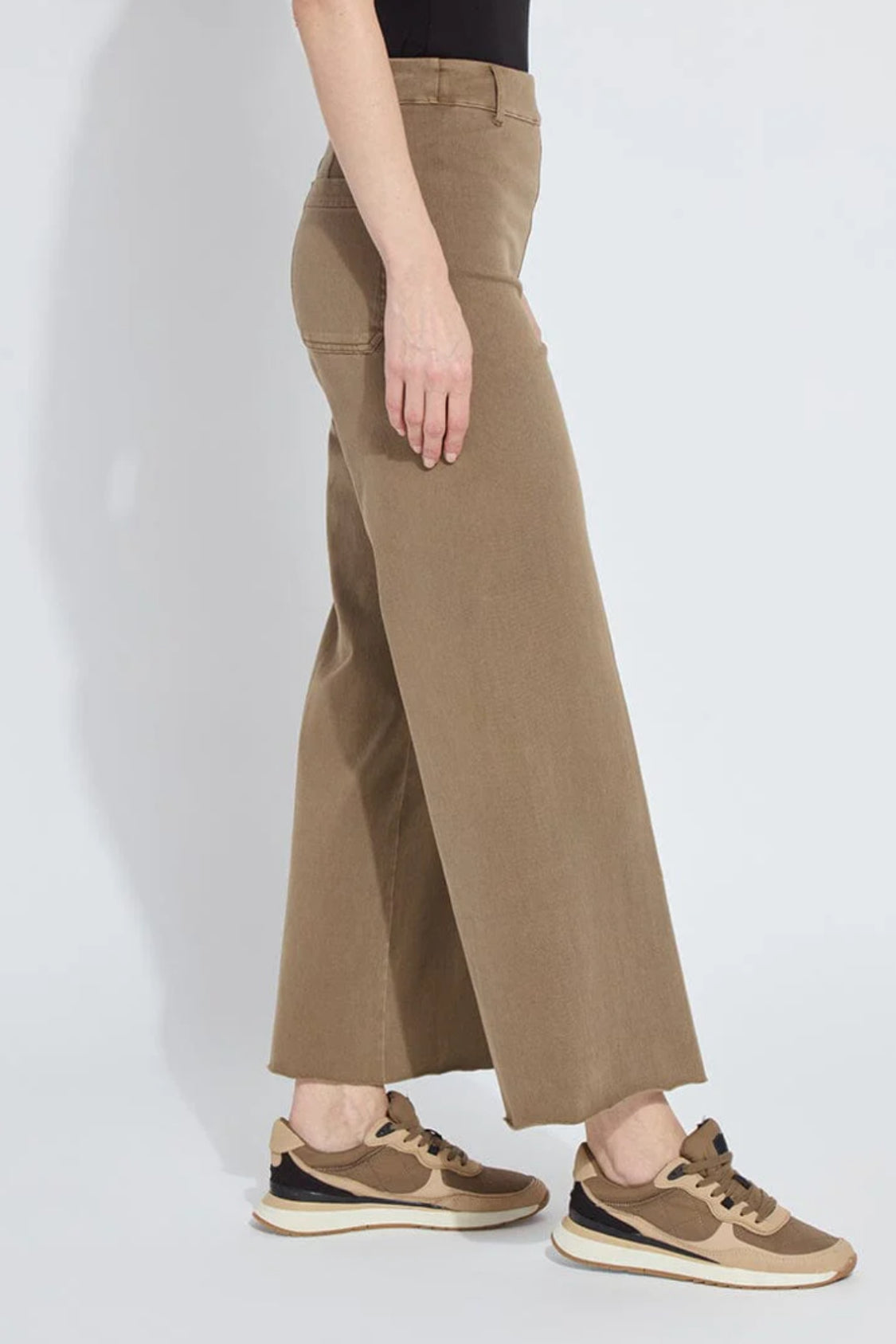 Erin Wide Leg Pant- Antique Smoked Olive