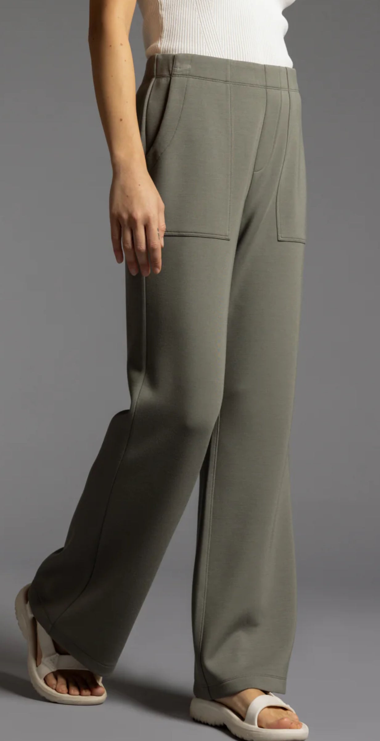 Mylie Athleisure Pant-Basil