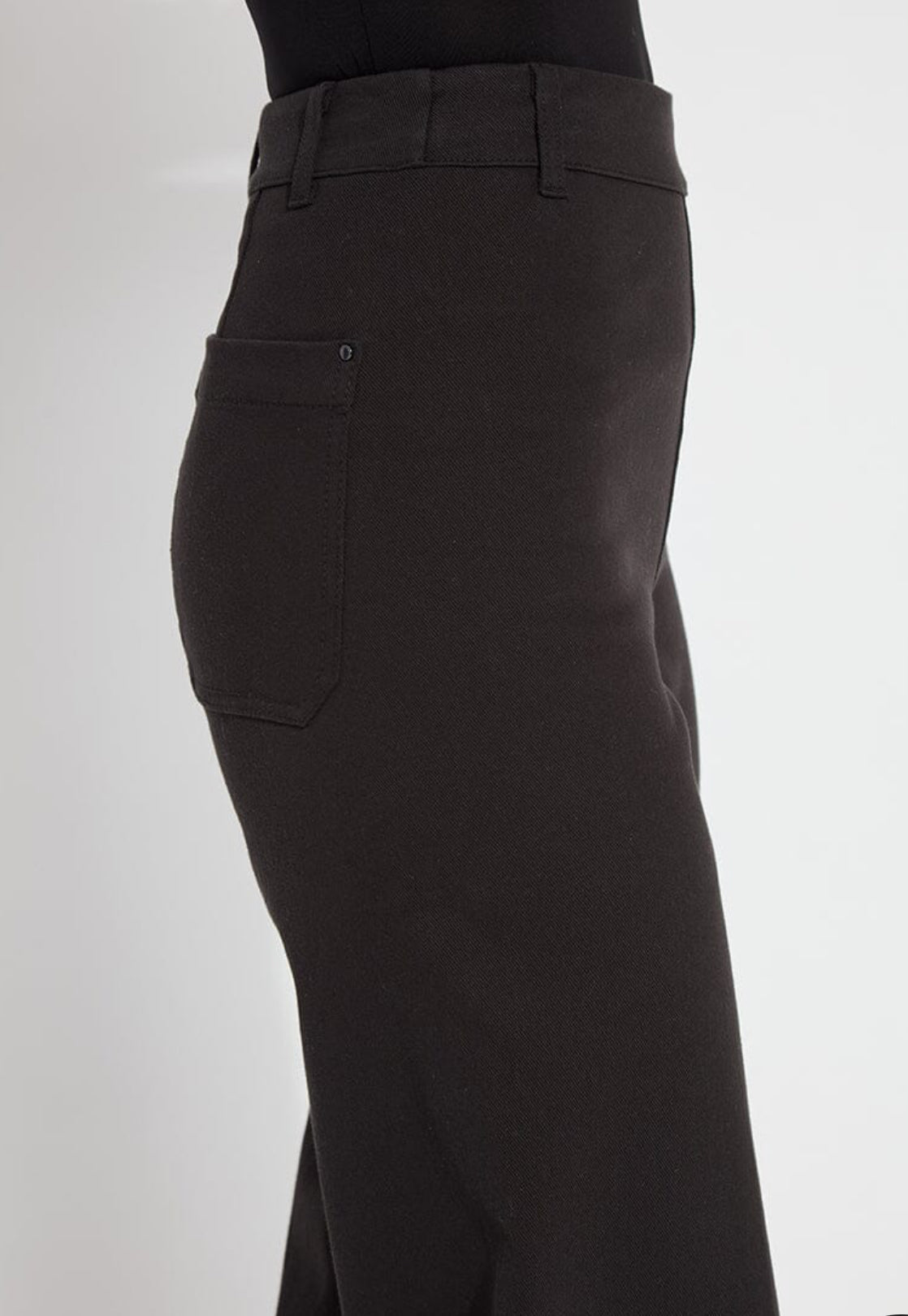 Erin Wide Leg Denim-Black