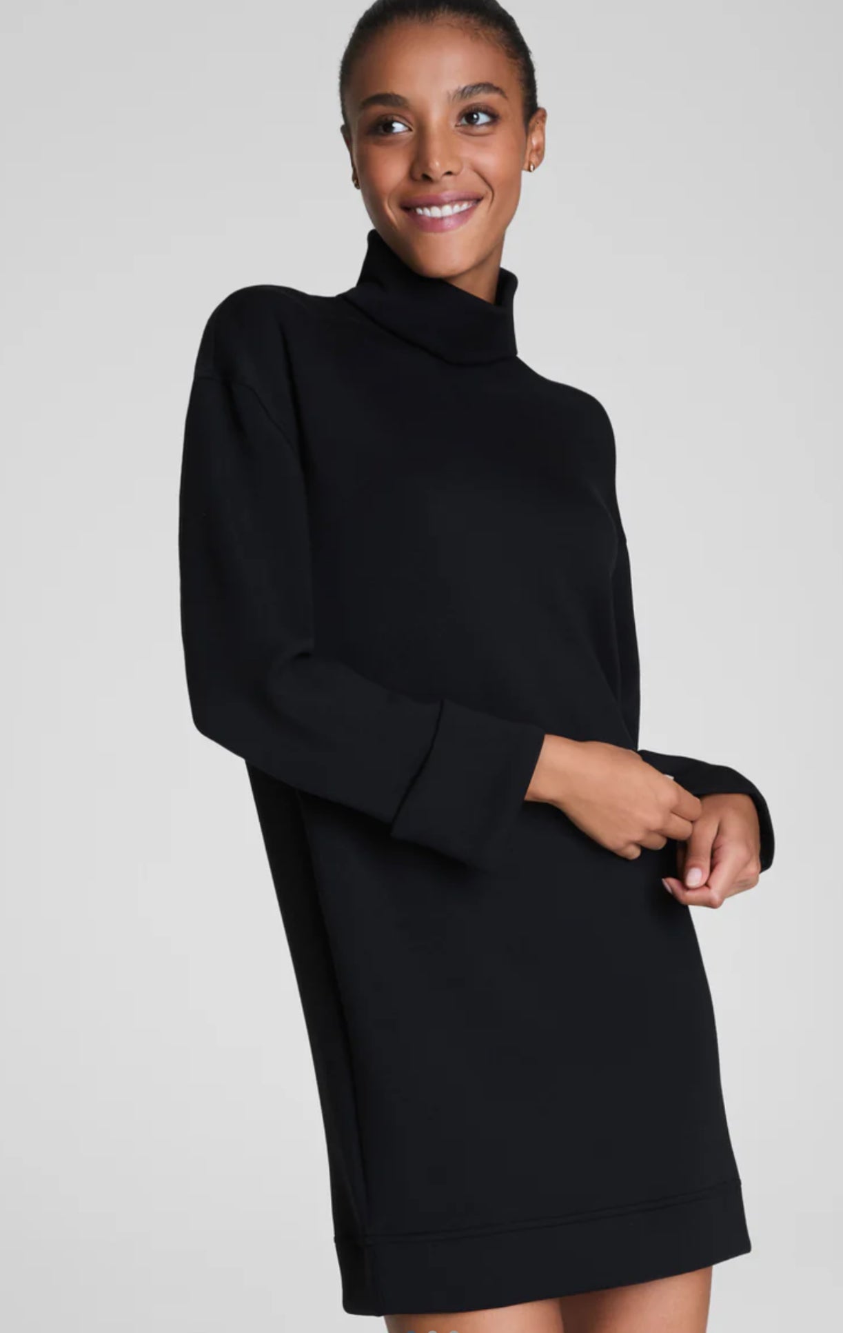 Spank AE Turtleneck Dress-Very Black
