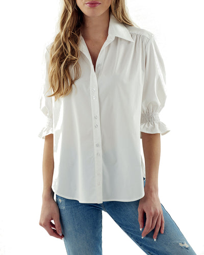 Sirena Shirt Solid Silky Poplin