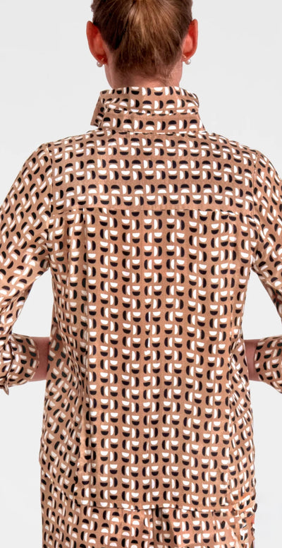 Waxing Crescent Blouse-Khaki