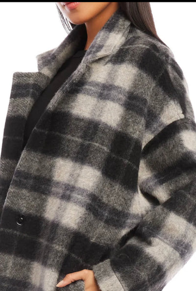 Brushed Plaid Jacket