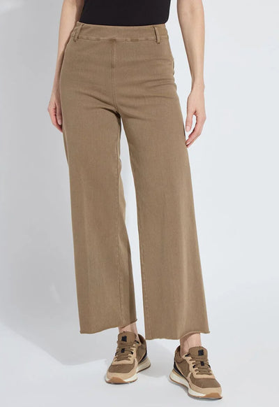 Erin Wide Leg Pant- Antique Smoked Olive