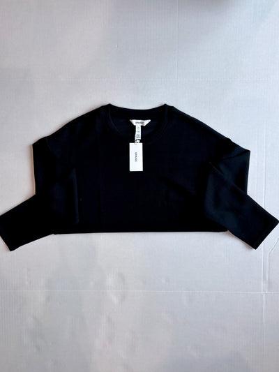 AirEssentials Long Sleeve Side Slit Top Very Black