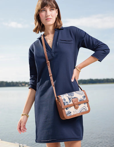 Kayden Sweatshirt Dress-Dark Blue