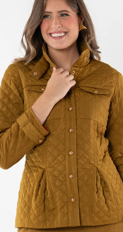 Quilted Barn Jacket-Tapenede