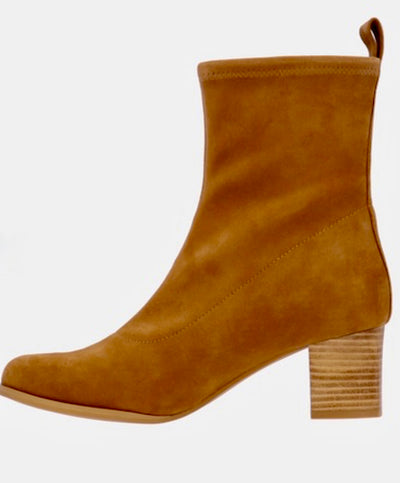 Picarus Suede Bootie- Coffee