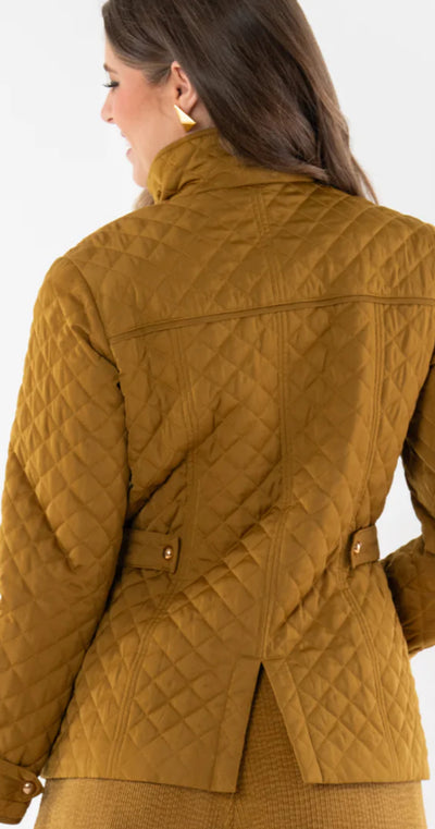 Quilted Barn Jacket-Tapenede