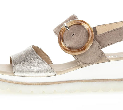 Gabor 44.645.62 Metallic/Suede Sandal