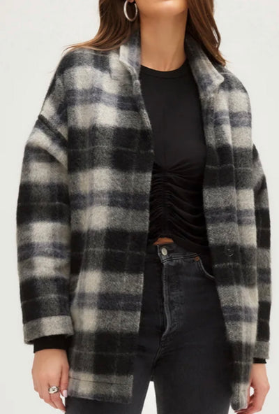 Brushed Plaid Jacket