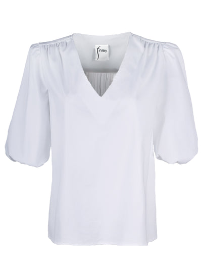 Tish Top Solid Silky Poplin in White