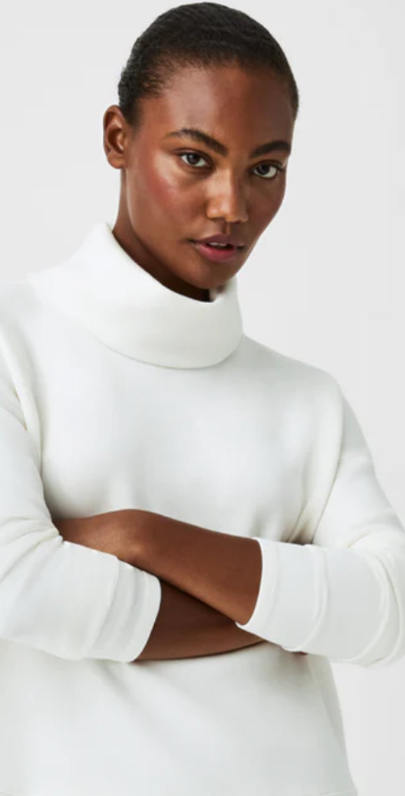 Air Essentials Turtleneck Tunic-Powder