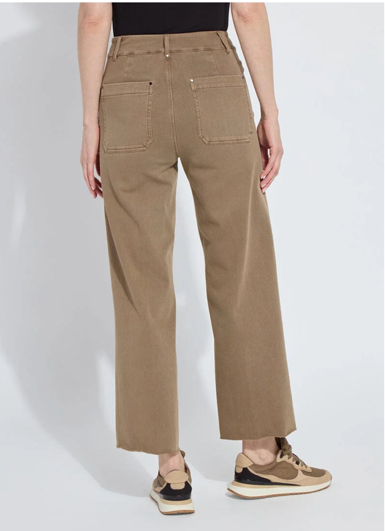 Erin Wide Leg Pant- Antique Smoked Olive