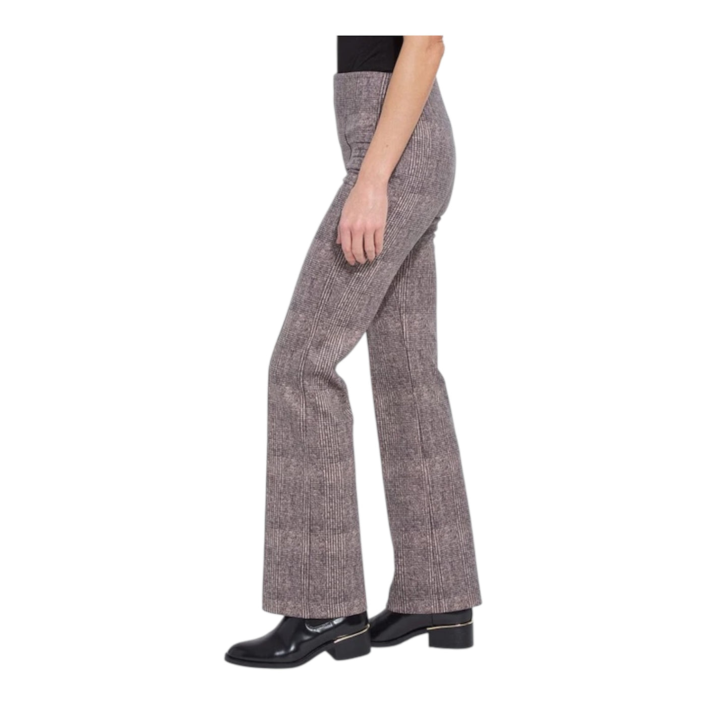 Elysse Neoprene Plush Plaid Pant