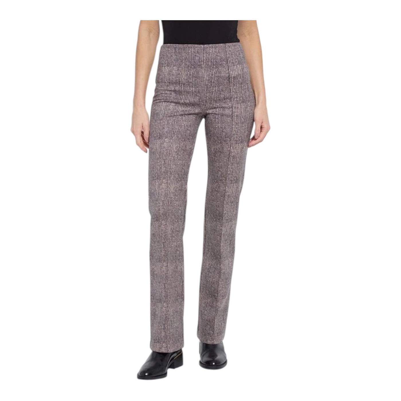 Elysse Neoprene Plush Plaid Pant