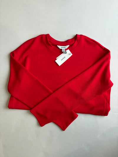 AirEssentials Long Sleeve Side Slit Top Spanx Red