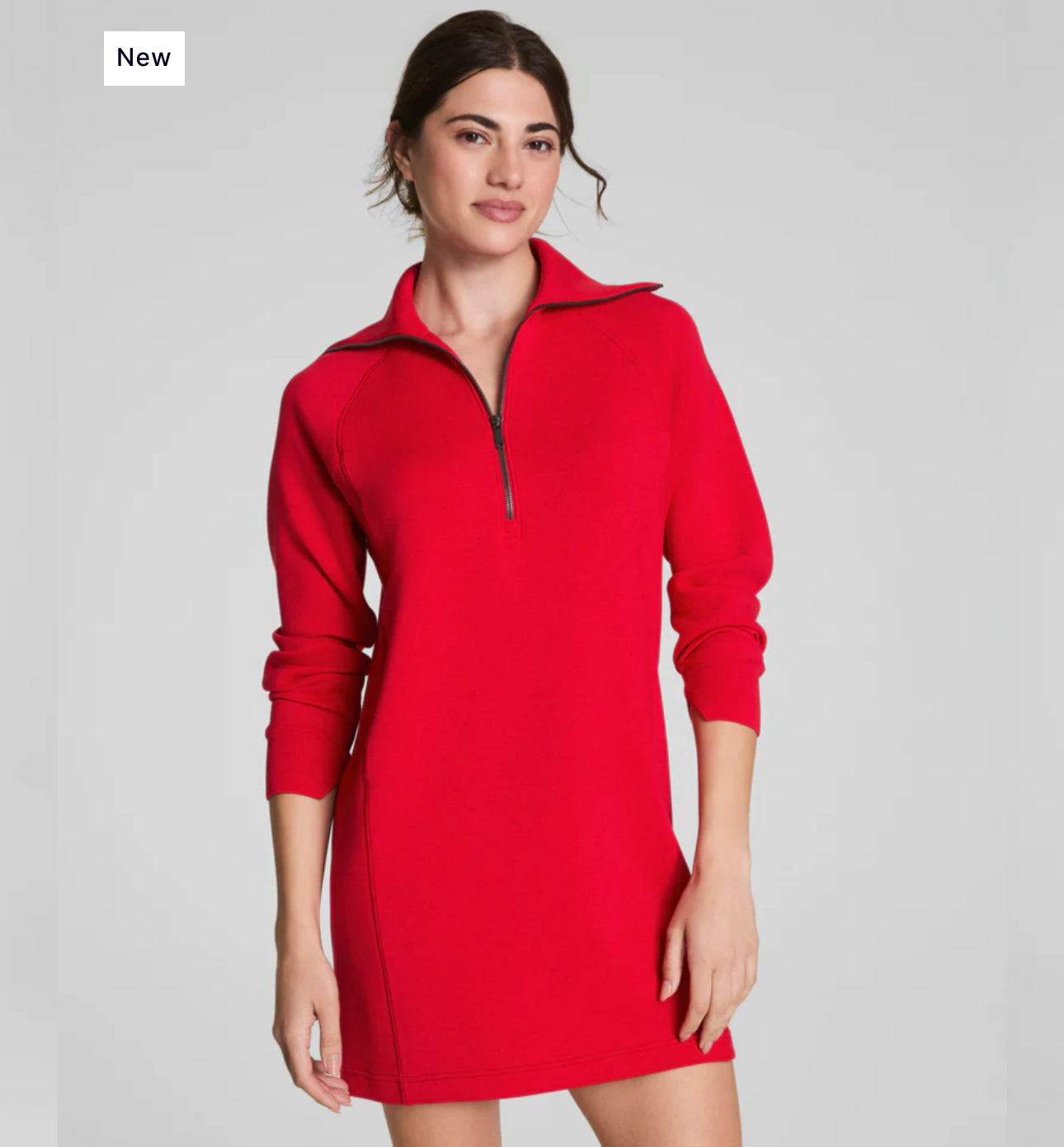 AirEssentials Half Zip Dress Spanx Red