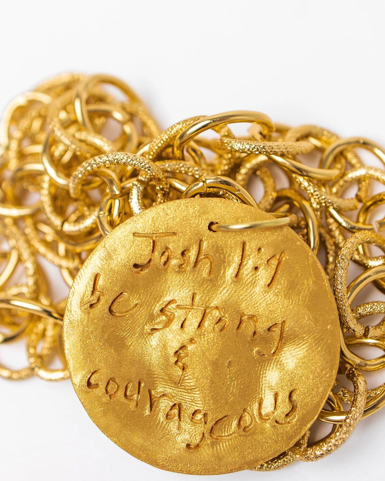 Gold Chain with Bee Medallion