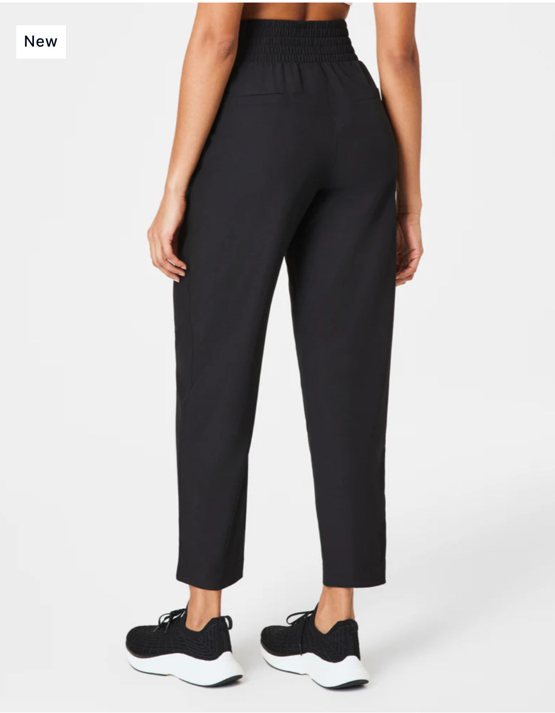 Spanx On the Move Slim Track Pant-Very Black