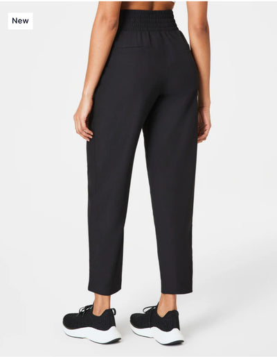 Spanx On the Move Slim Track Pant-Very Black