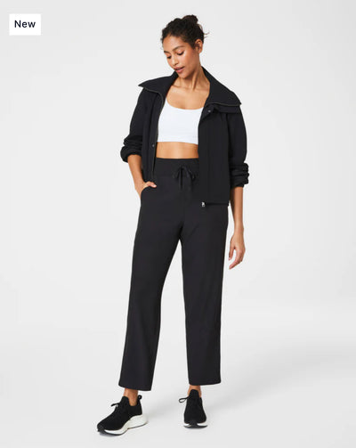 Spanx On the Move Slim Track Pant-Very Black