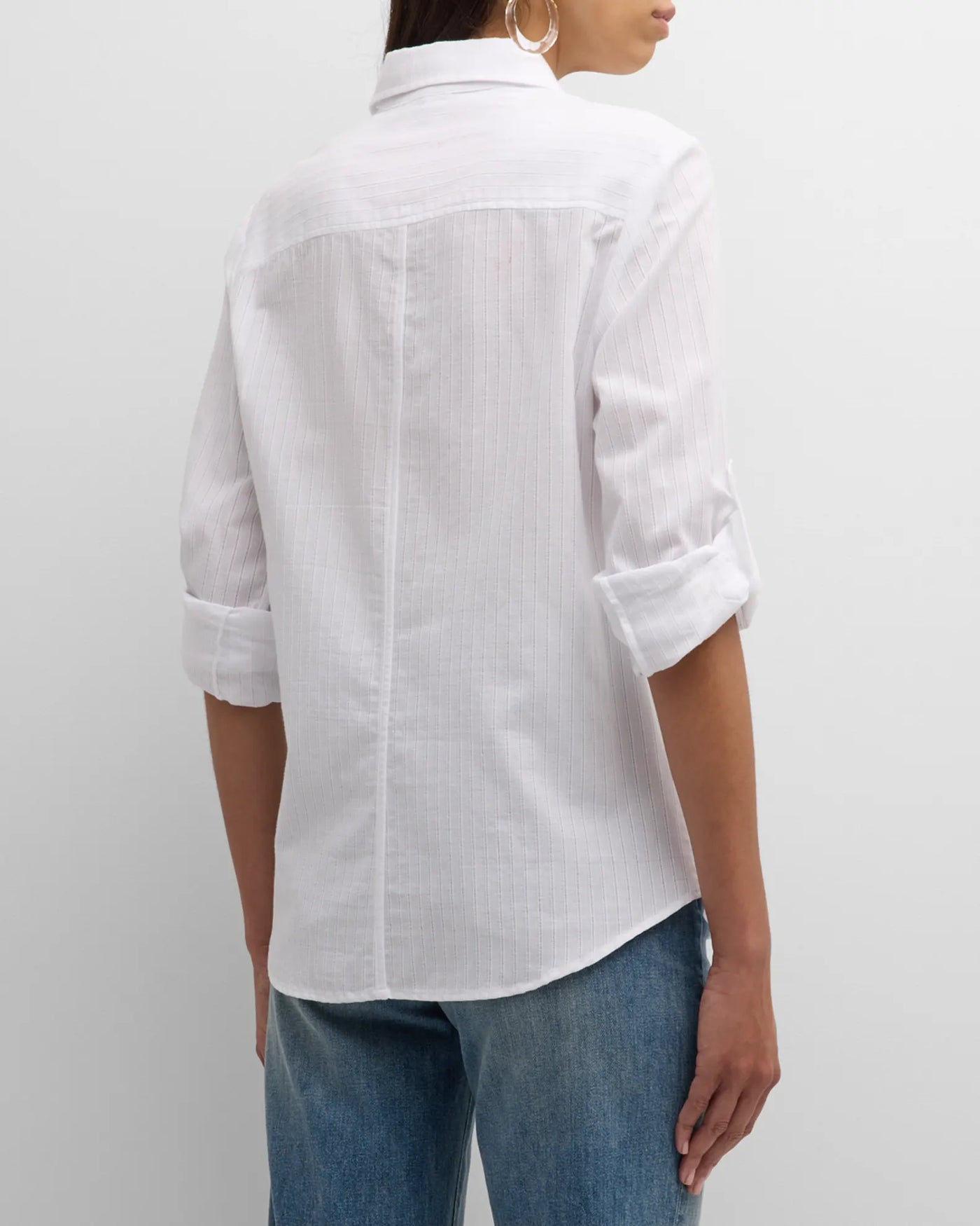 Teigan Shirt Micro Eyelet Stripe