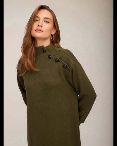 Brenna Mock Neck Dress