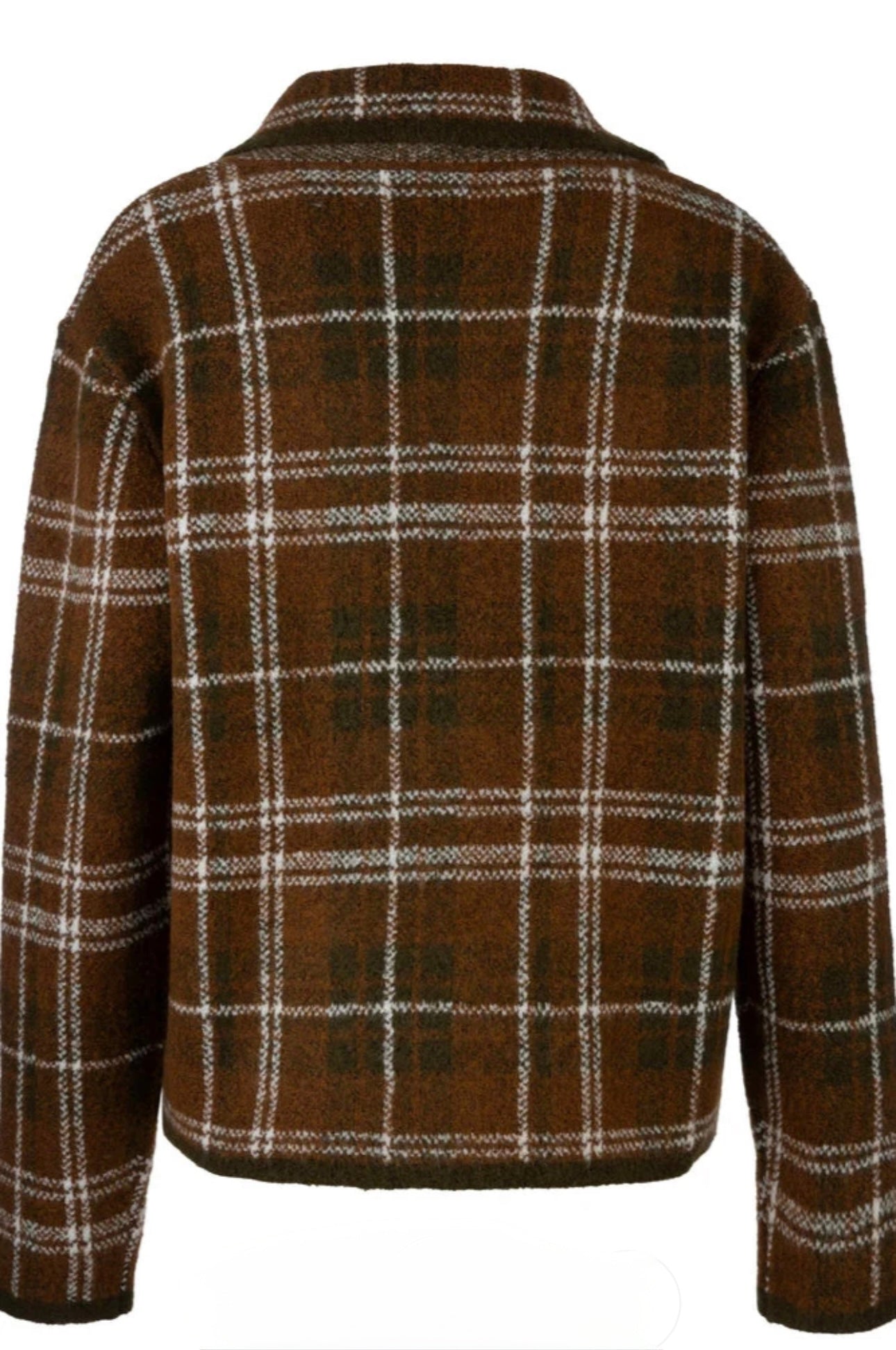 Gemma Oversized Sweater Jacket-Brown