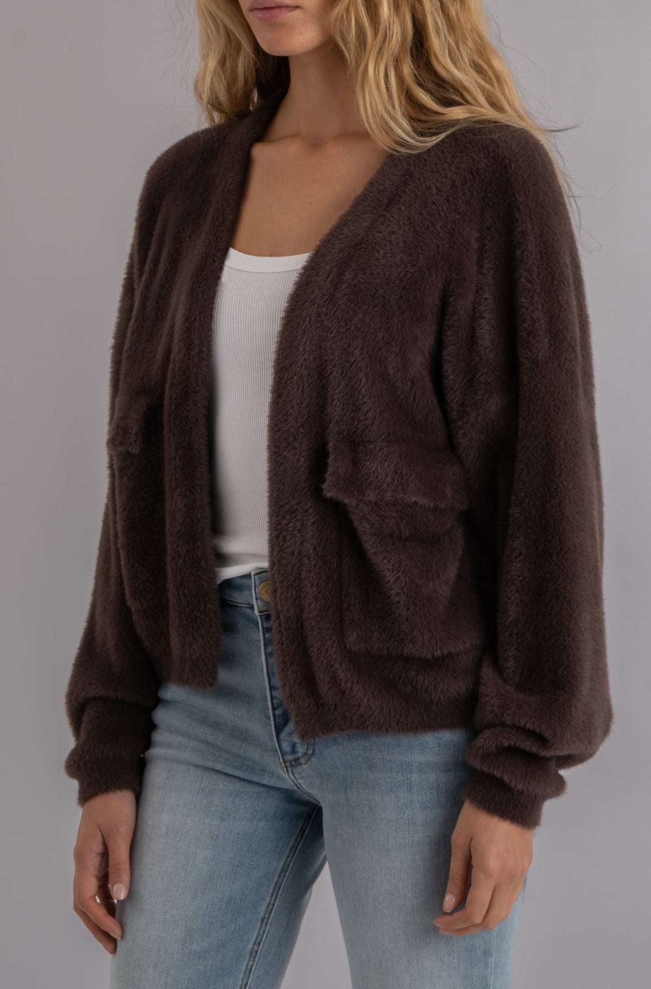 Jana Cardigan-Chocolate