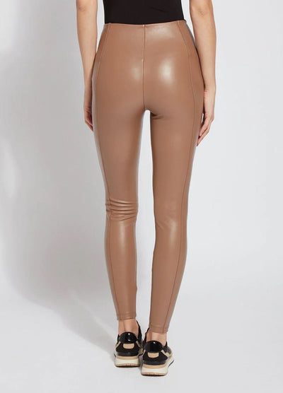 Vegan Leather Legging - Cocoa Powder