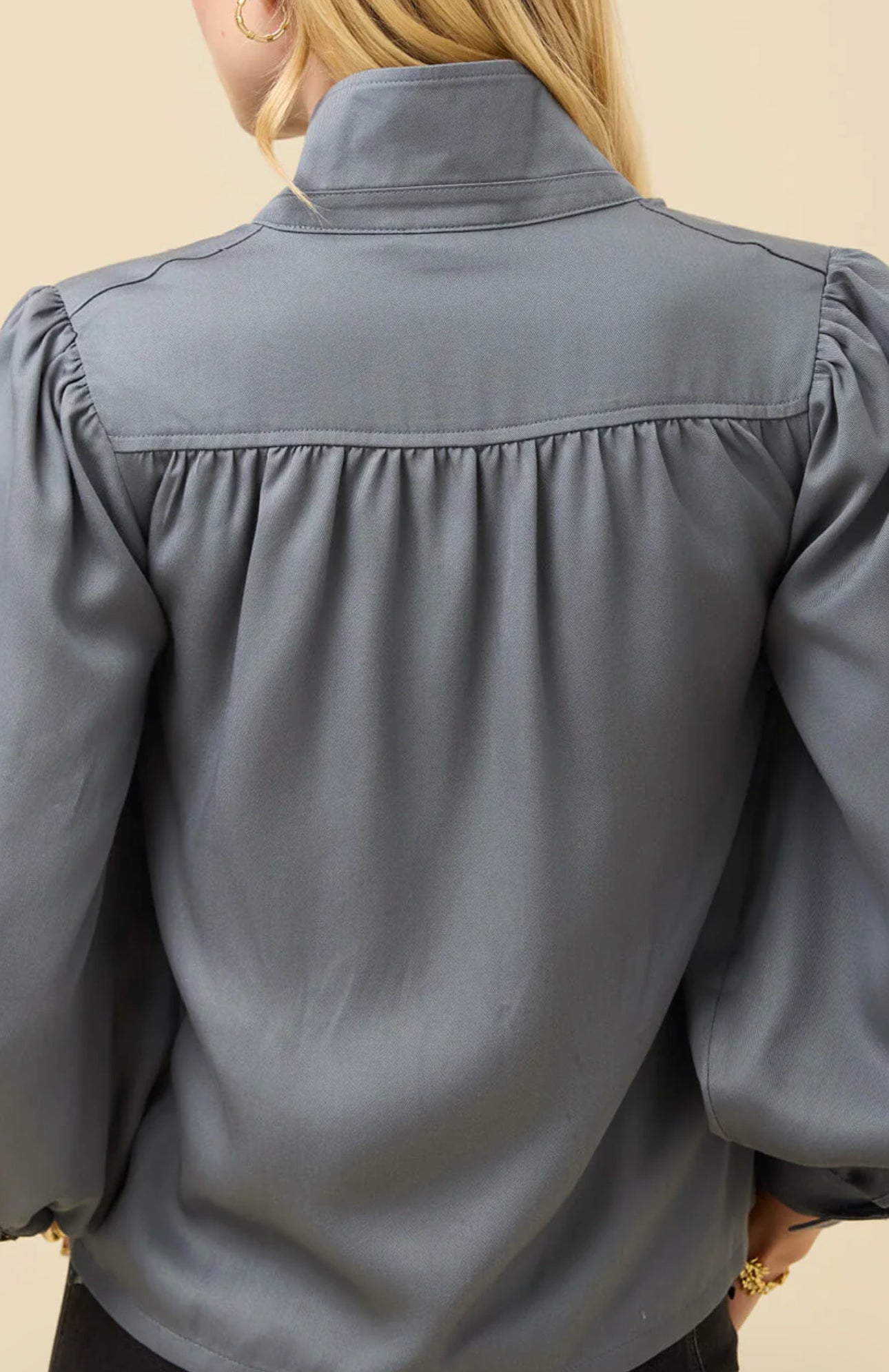 Willow Brushed Jacket Smoky Blue